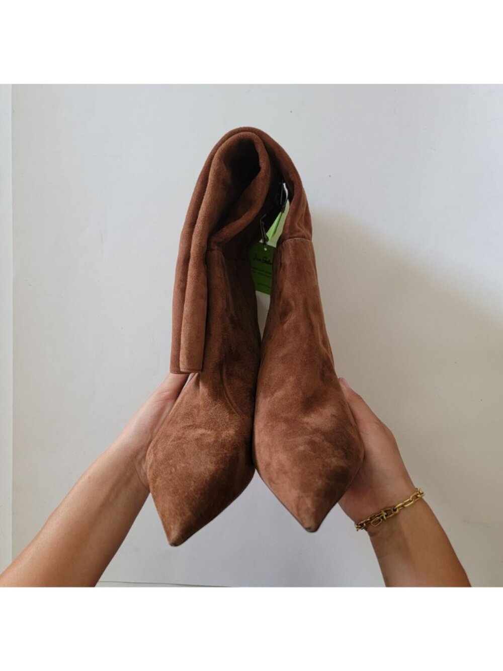 NEW Sam Edelman Taylin Knee High Boots Kitten Heel Minimalist Suede Womens 9 - Picture 6 of 9